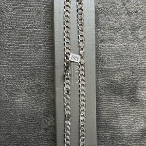 New Zales Men’s 10.1 mm Textures Curb Chain Necklace In Sterling Silver - 24”